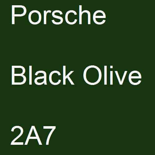 Porsche, Black Olive, 2A7.